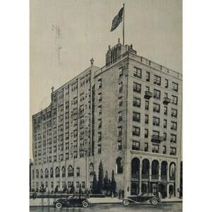 Hotel Jefferson Atlantic City Postcard Kentucky Ave New Jersey 1936 Linen Kropp